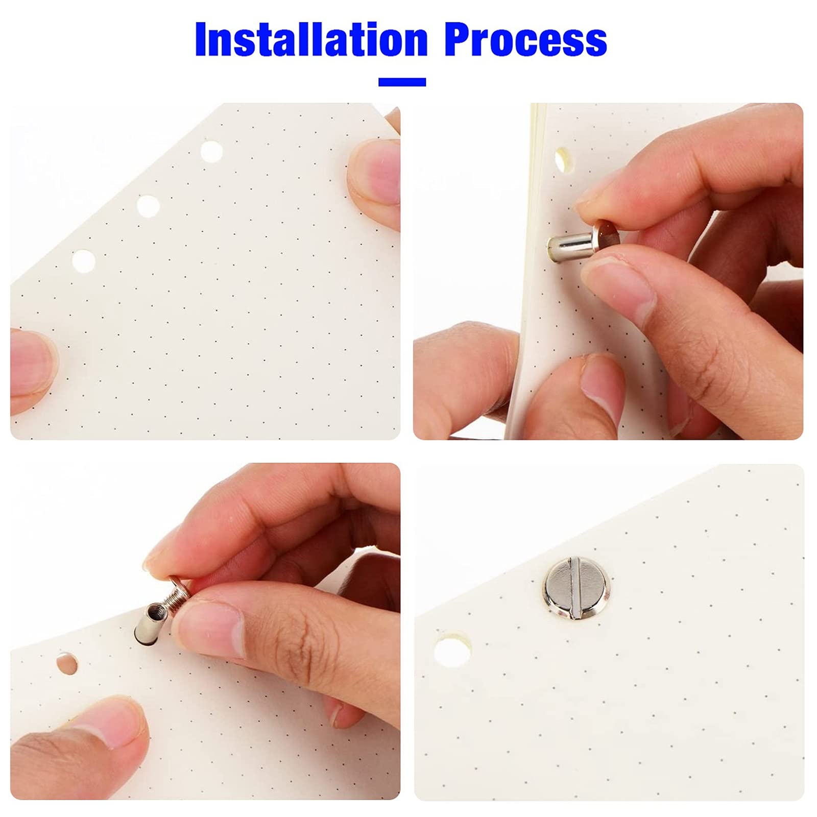 10 Pz Artigianale In Pelle Chicago Vi Solido Testa Rotonda Chiodo Borchie Rivetti Bullone Per Bagagli Vesti Borsa Cinghia Scarpe Cintura Decorazioni - Foto 7