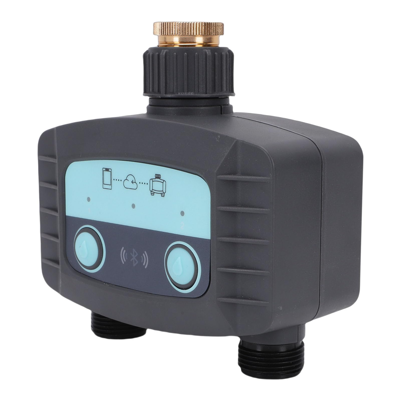 Wakects Zestaw WiFi Timer do Nawadniania ABS Inteligentny Sterownik Nawadniania 500 do 1700 L na godzinę IP67 433 MHz Pilot RF Podlewania Węża Zraszającego Trawnik Ogrodowy
