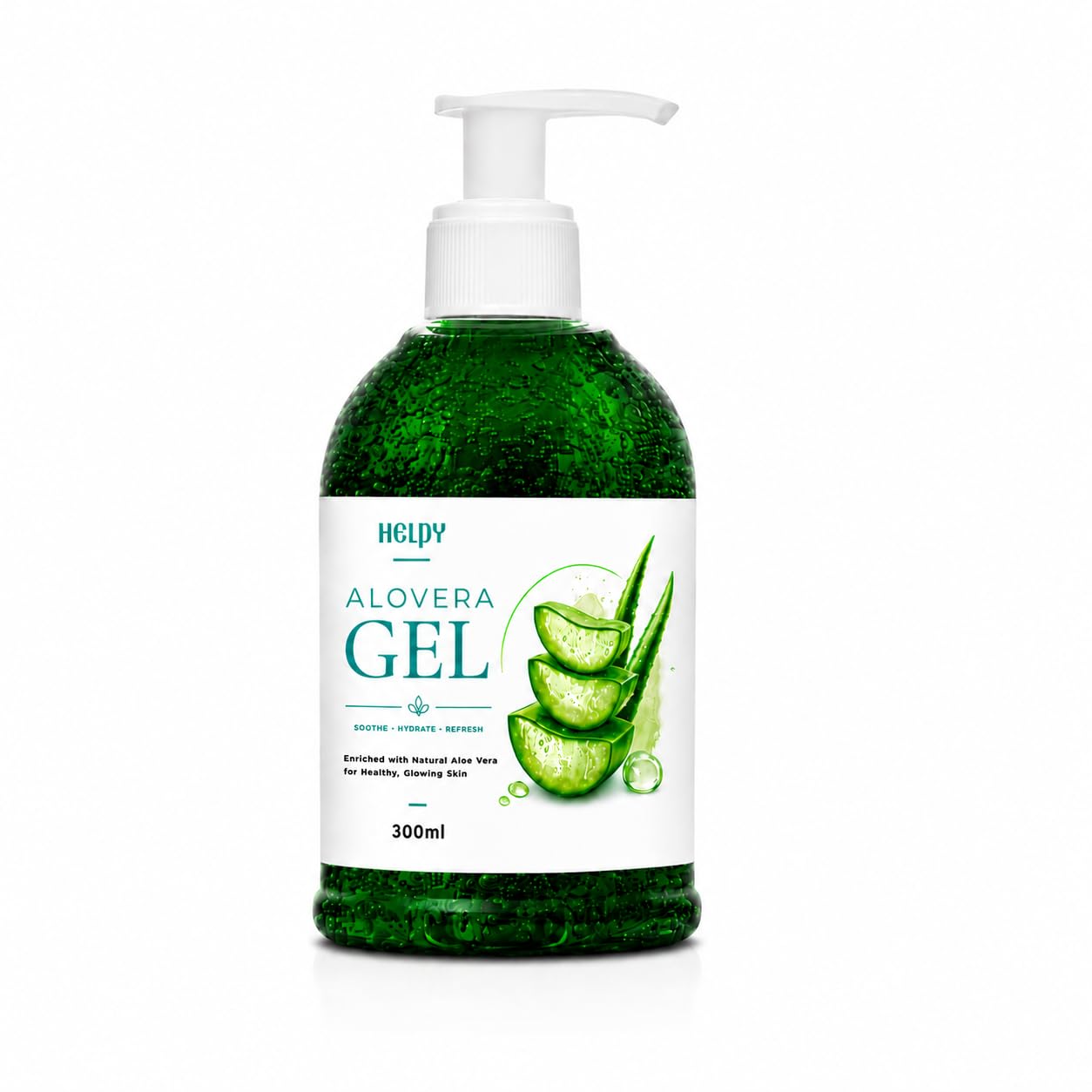 Helpy Aloe Vera Gel for Face, Skin, Hair & Body | 300ml-picture-26