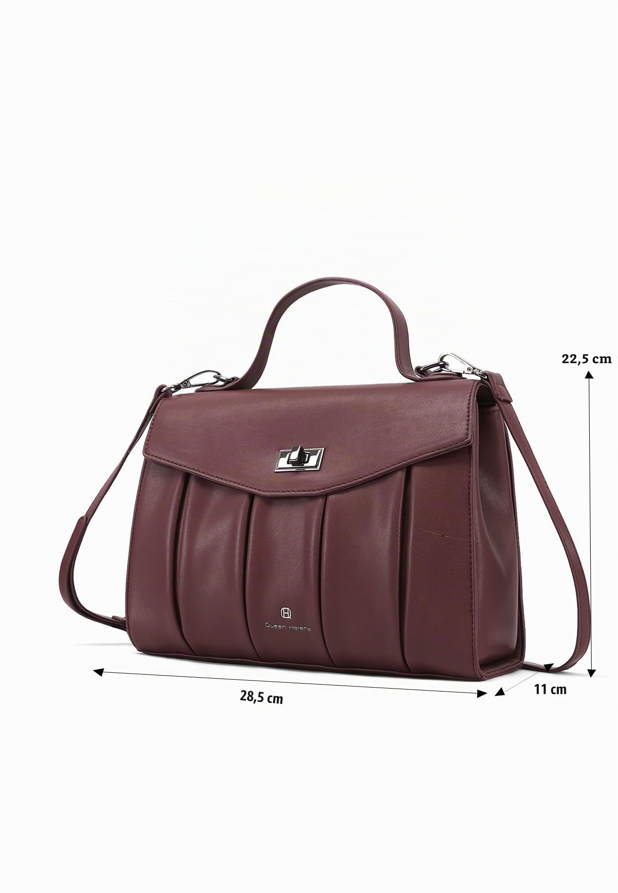 QUEEN HELENA Borsa Grande a Mano con Tracolla Rimovibile Elegante Donna M1058N