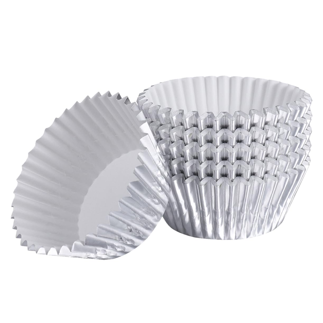 BESTonZON 600pièces Caissettes à Muffins Papier Métallique Épais Rose Pour Gâteaux Et Desserts Pour Fêtes Mariages Et Événements Spéciaux