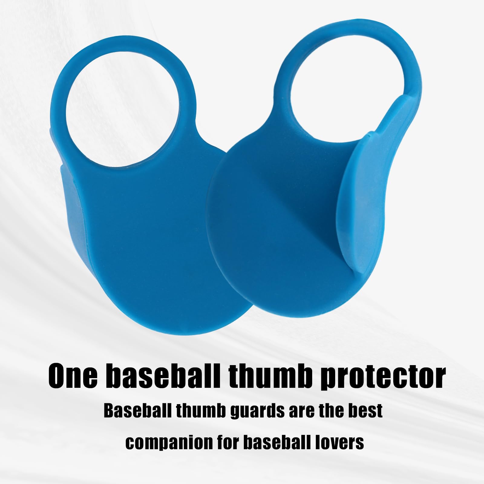 Lyreh Protector Dedo Pulgar Beisbol, Silicona Suave Protectores de Beisbol para Batea para Reducir el Dolor y Las Lesiones en los Dedos o Corregir la Técnica de Agarre (Azul)