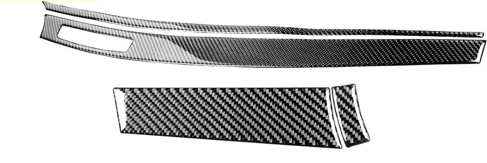 for Mitsubishi for Lancer GTS ES DE 2008-2015 Car Carbon Center Dash Trim Dashboard Sticker Decorative Modified Strip Interior Decal Trim