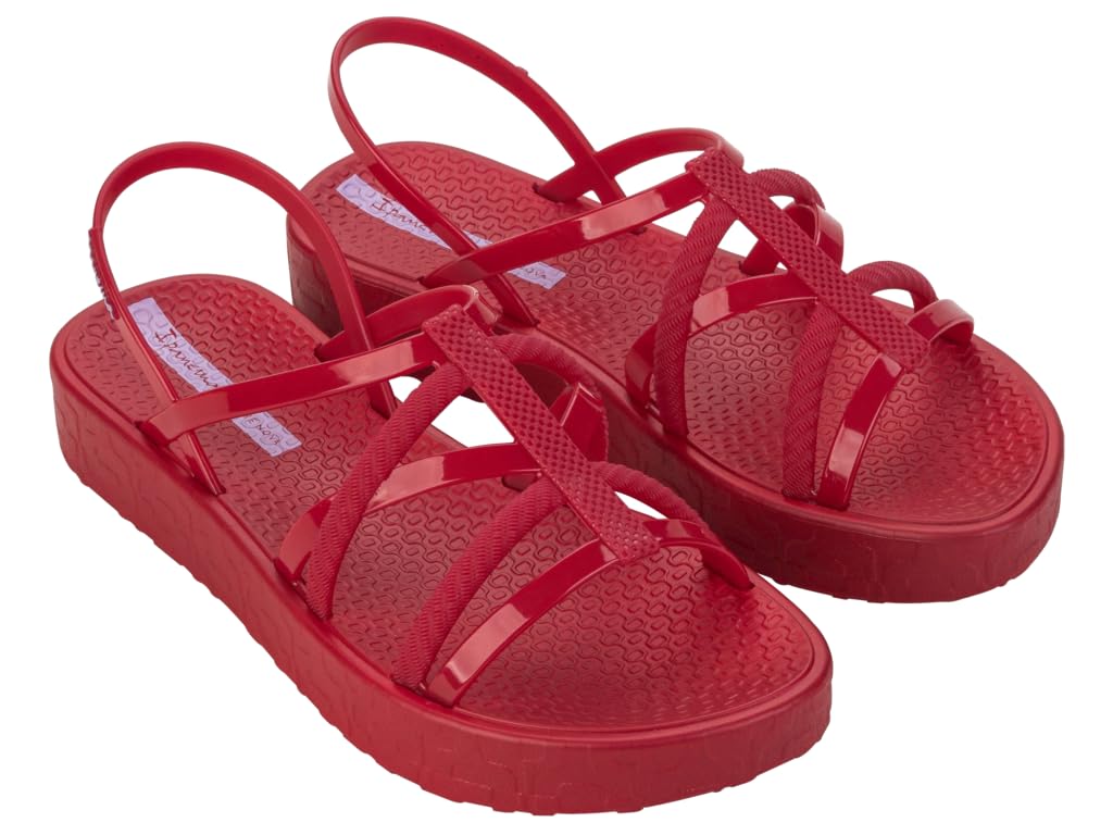 Ipanema Women's Diversa Flatform AD Sandals, Red/Purple, 40 EU, Red Lilac, 8 UK