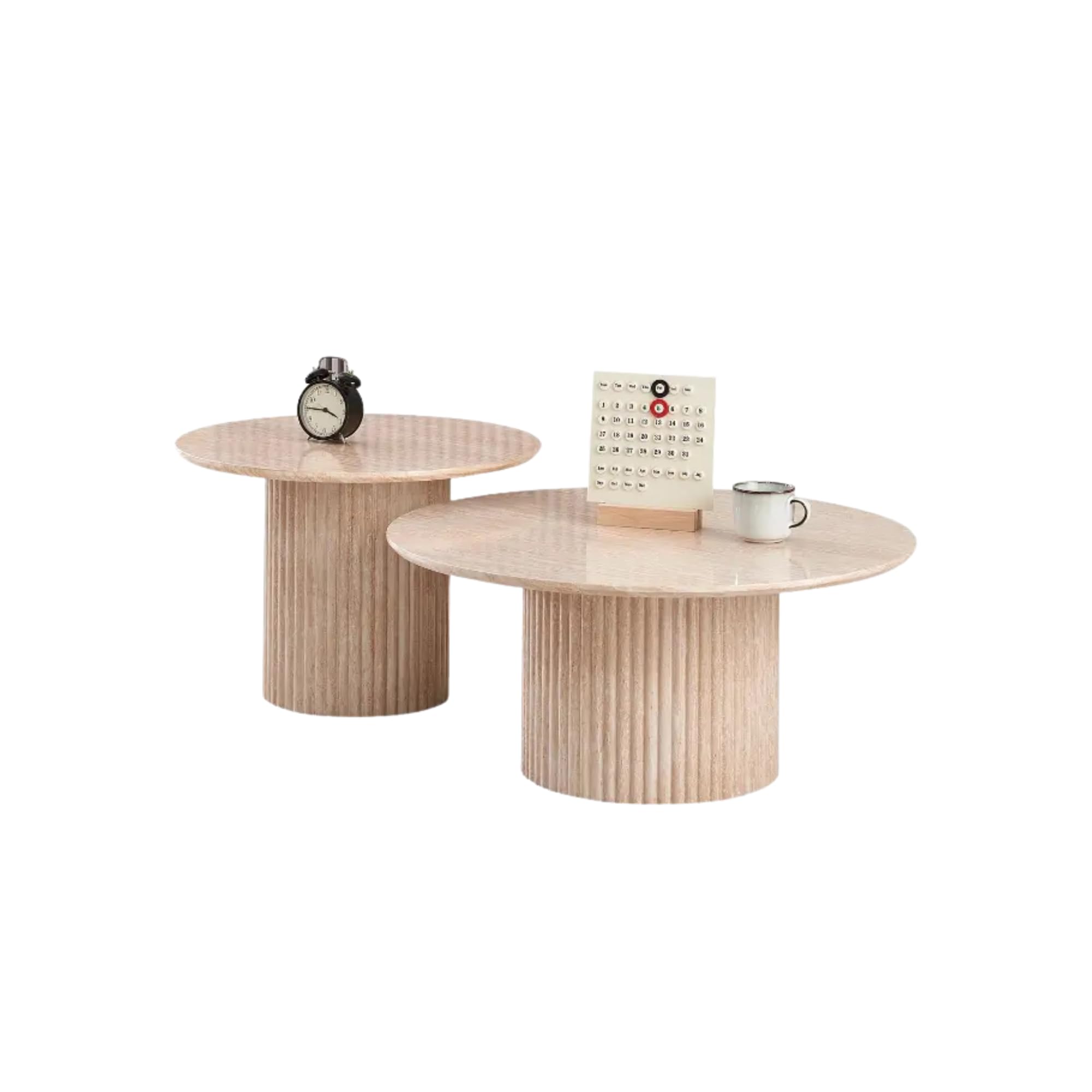 Tables Basses gigognes NT0607Pillard (Effet travertin)