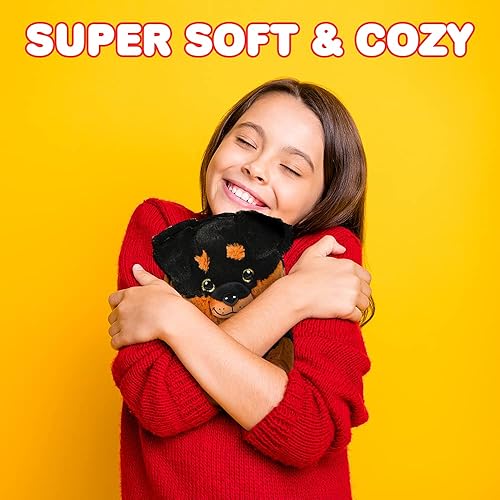 Miniatura 4 de ArtCreativity Belly Buddy Rottweiler, perro de peluche de 9 pulgadas, súper suave y tierno, bonita decoración de guardería, el mejor regalo para