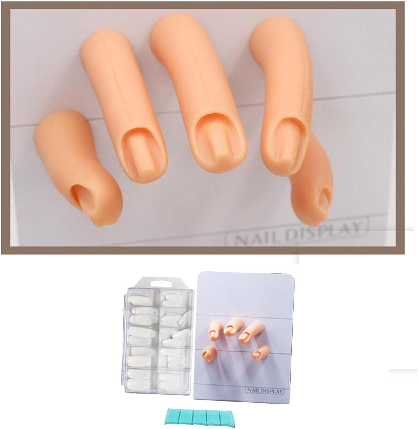 Nail Art Training Tool Magnetic Reusable Manicure Tools Training Hand for Nail Salon