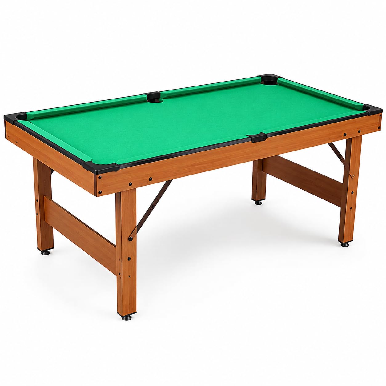 Mini Tavolo da Biliardo Pieghevole in Legno con Accessori Completi, per Bambini e Famiglie