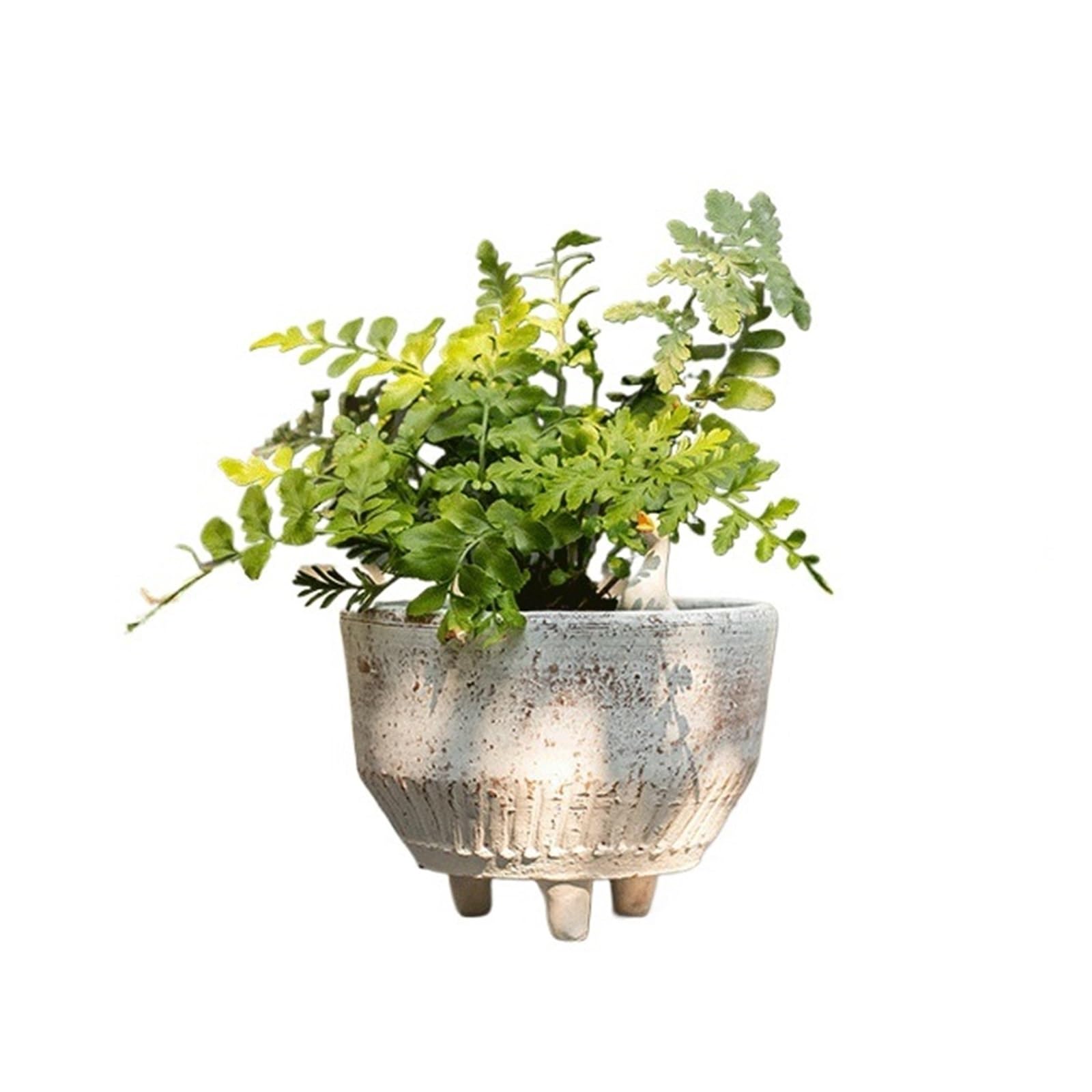 Z4T8M2K6G5 Indoor Plant Pots Three-legged Ceramic Flower Pot: The Perfect Choice For Succulents And Indoor Plants—Wide-Mouthed Garden Planters
