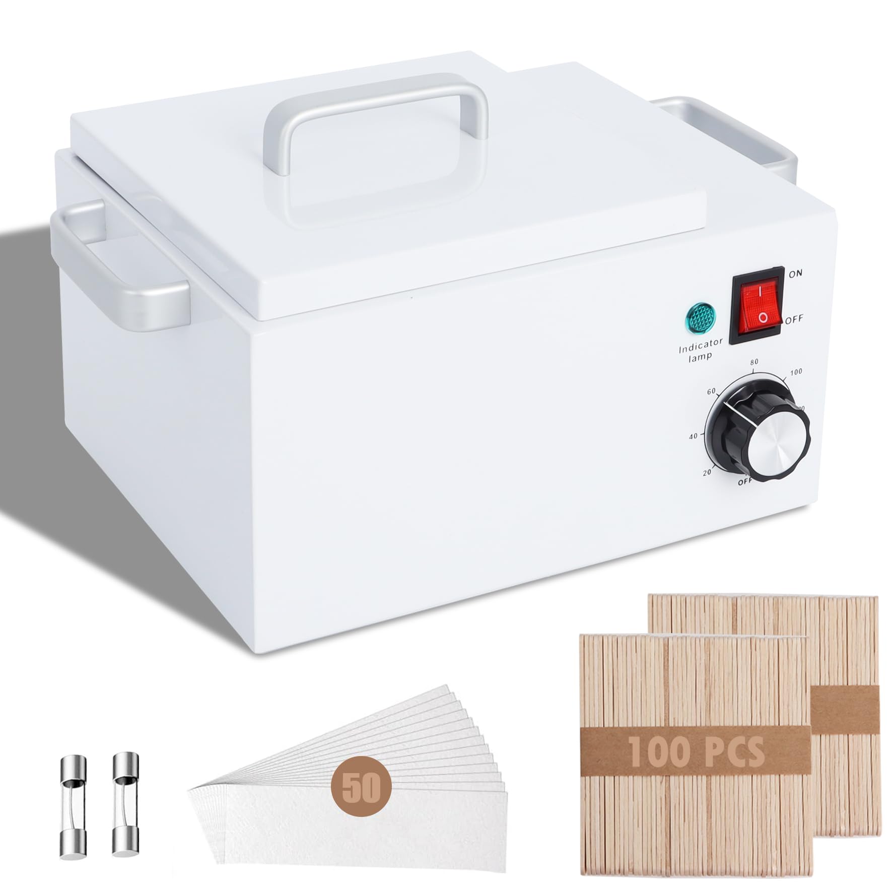 Upgrade Large Wax Warmer for Professional Hair Removal - Single Melter Heater Machine with Non-stick Pot, Facial, Body and SPA Use