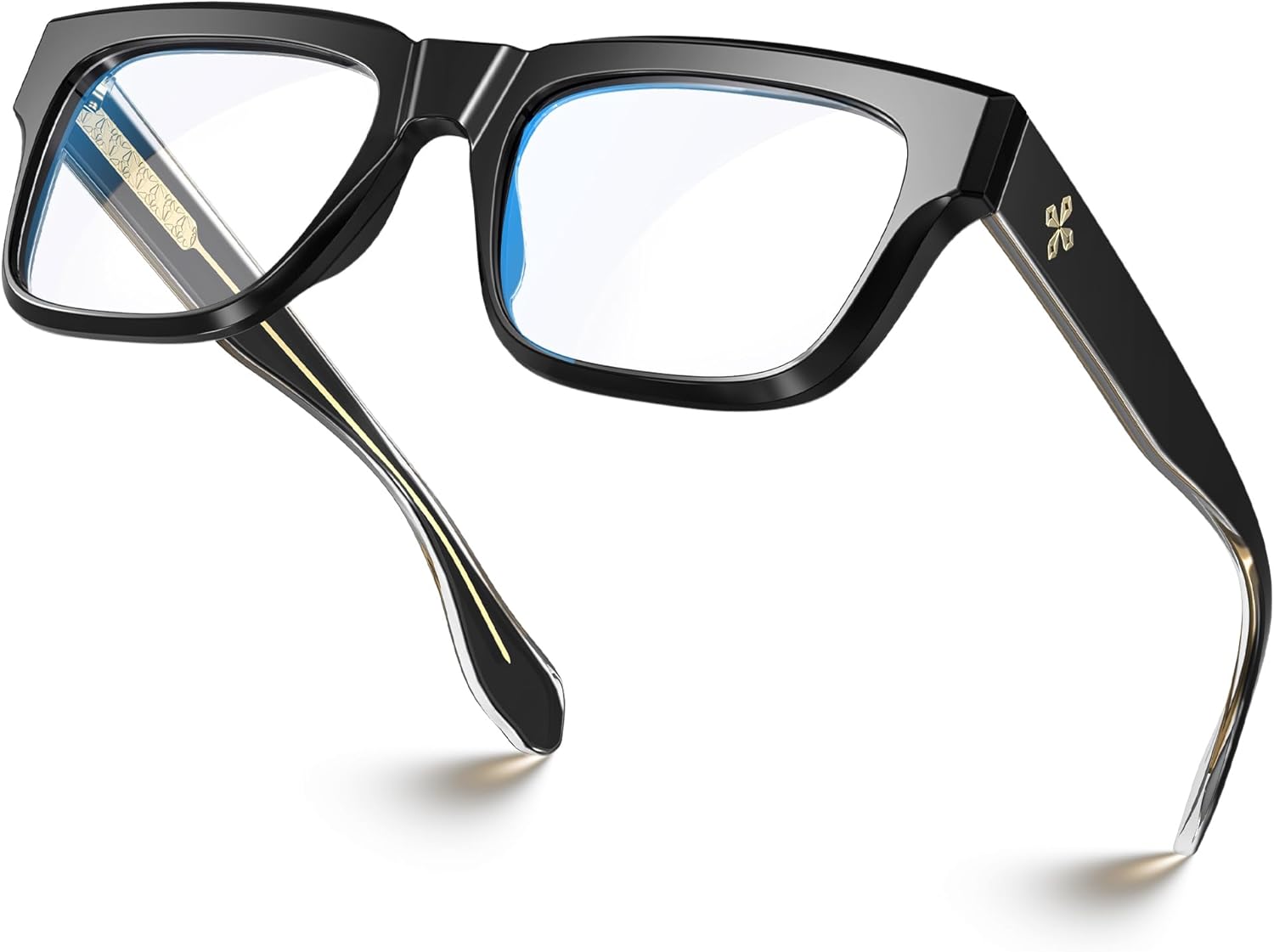 VISOONE TR90 Square Blue Light Blocking Glasses Fashion Computer Eyewear for Women and Men RANDI