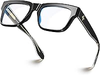 Vista 17 de VISOONE - Lentes cuadrados TR90 con bloqueo de luz azul, elegantes anteojos de computadora para mujeres y hombres; Randi
