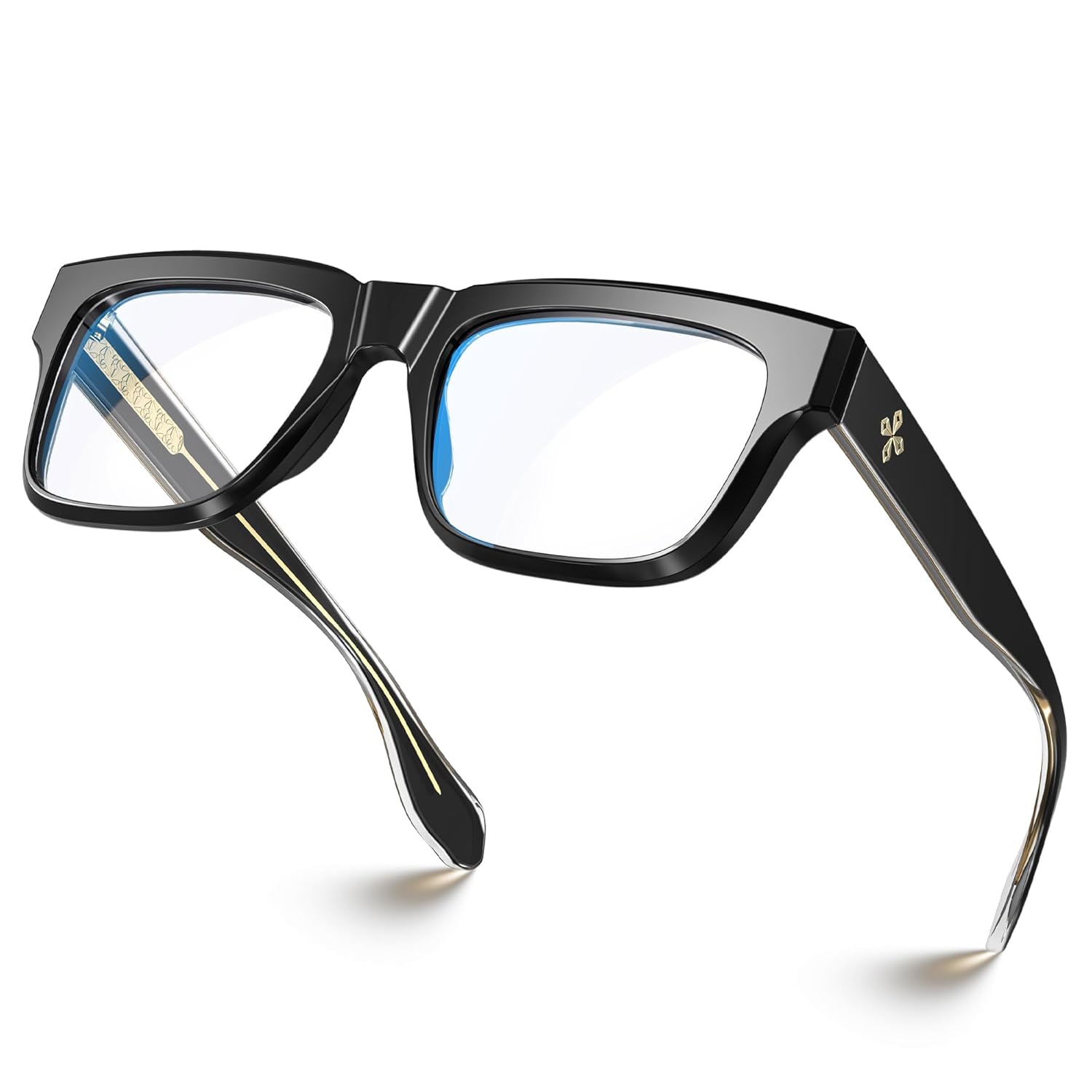 VISOONE TR90 Square Blue Light Blocking Glasses Fashion Computer Eyewear for Women and Men RANDI