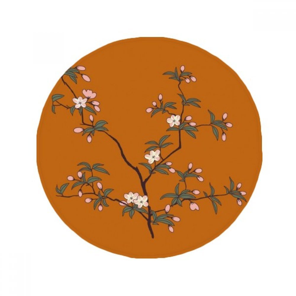 Tapis de salle de bain et cuisine DIYthinker Peinture Arbre Rouge Vert