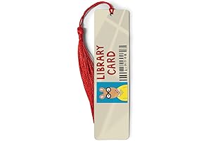 Arthur Library Card Themed Metal Ruler Bookmark with Tassel