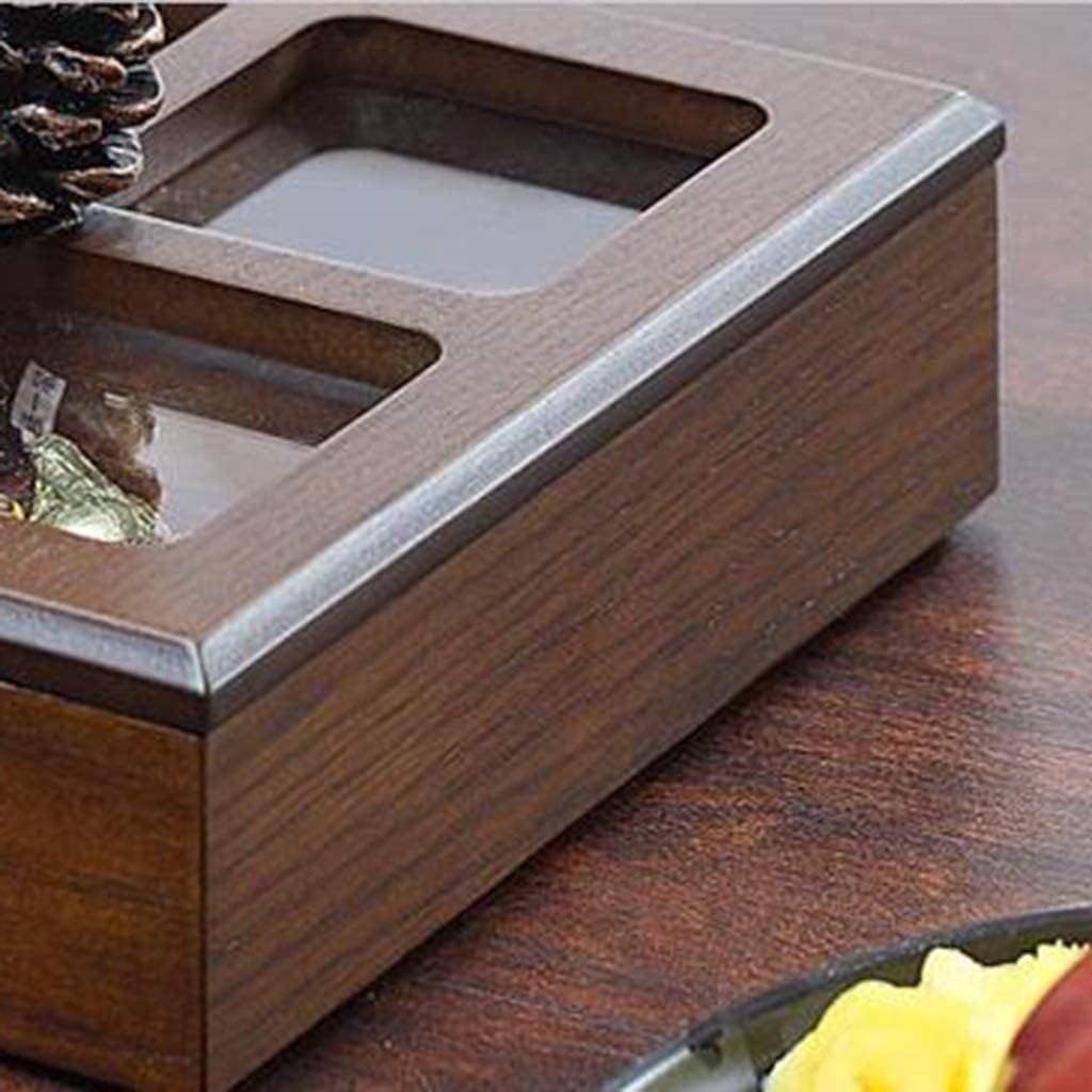 Creative Divided Serving Tray Candy Nut Container Nut Bowl Nut Serving Platter Serving Tray with Lid, Snack Box Nut Plate Living Room Creative Home Compartment Dried Fruit Tray Candy Box ()