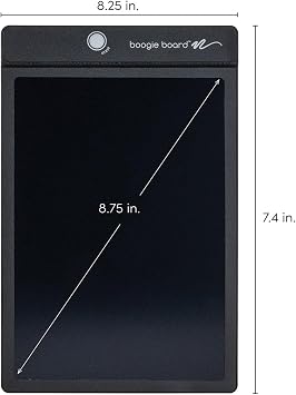 Boogie Board Basics لوحة الكتابة القابلة لإعادة الاستخدام - قرص الرسم الرقمي ، لوحة الكتابة LCD مع مسح فوري ، يتضمن قلم Stylus