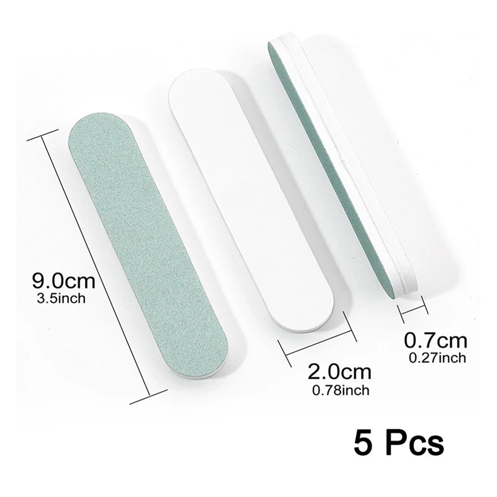 5/10 pezzi di strumenti for unghie, blocco abrasivo, lucidante, spugna for unghie, grana 3000/600, prodotto for manicure e pedicure professionale.(9cm-5pcs)