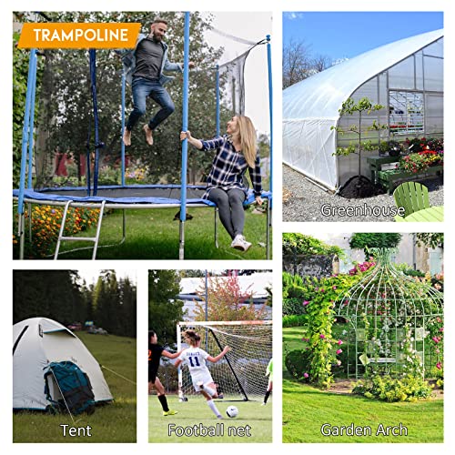 Uniprime Piquets de trampoline en forme de U en métal très résistant – Trampolines longs piquets pour but de football, tente de camping, décoration de jardin – Image 7