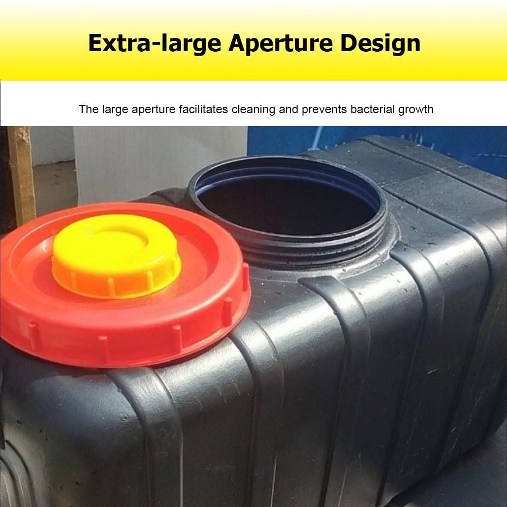 Bidón de Agua Potable contenedor de Agua Alta Capacidad depósito de Agua con Grifo de Bidón Garrafa Plástico Alimentario para Camping Emergencia(Coloour: Black,Size: 80L/21.1Gal)(80L/21.1Gal)