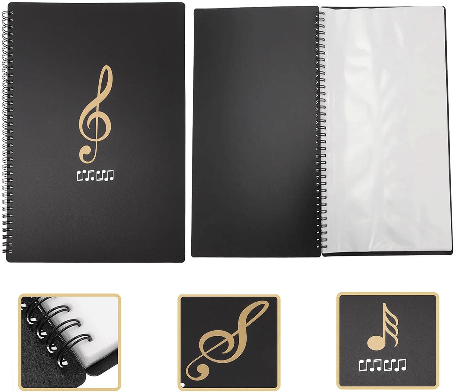 50 Pages Music File Folder,Music Binder,A4 Sheet Music Paper Folder