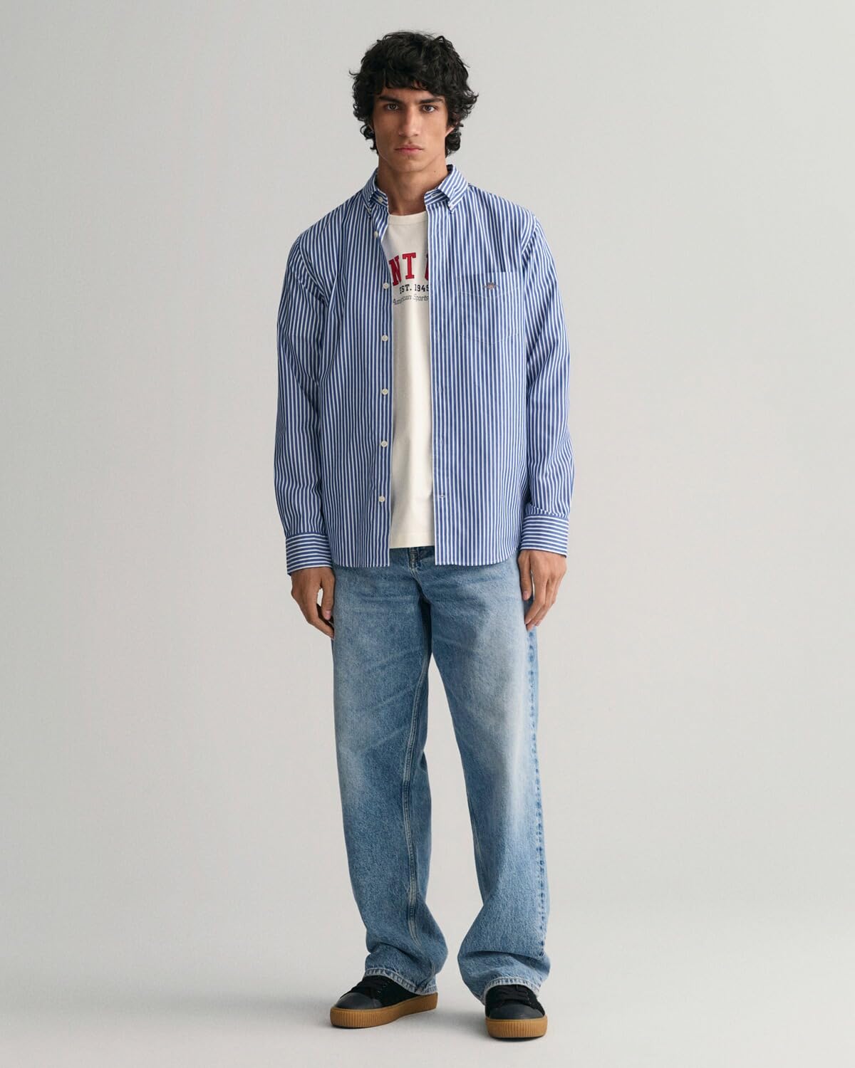 GANT Herren REG POPLIN Stripe Shirt