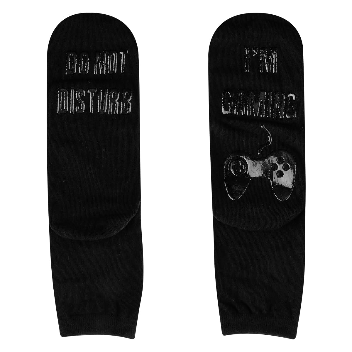 Lotsdonxia Unisex Kids Gamepad Glow-In-The-Dark Gaming Socks – I'm Gaming, Do Not Disturb Funny Non-Slip Socks For Gamers, Boys & Men (Gamepad)