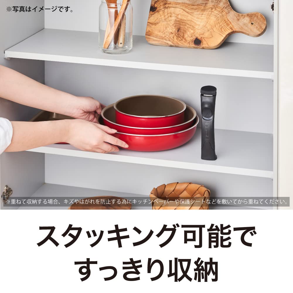 Amazon.co.jp: エバークック フライパンセット 6点セット 着脱式 IH  