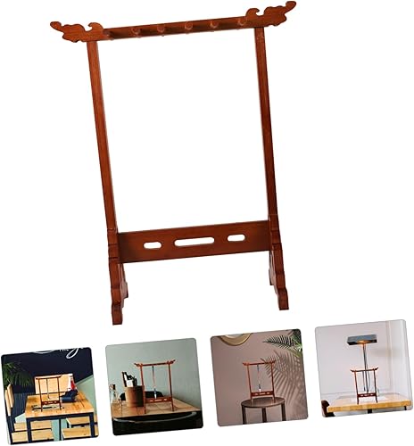 Miniatura 7 de Cabilock 1 unids Vintage Simple Bamboo Brush Colgante Pen Holder Creative Pen Rest para estudiantes (cepillo de bambú dragón colgante)