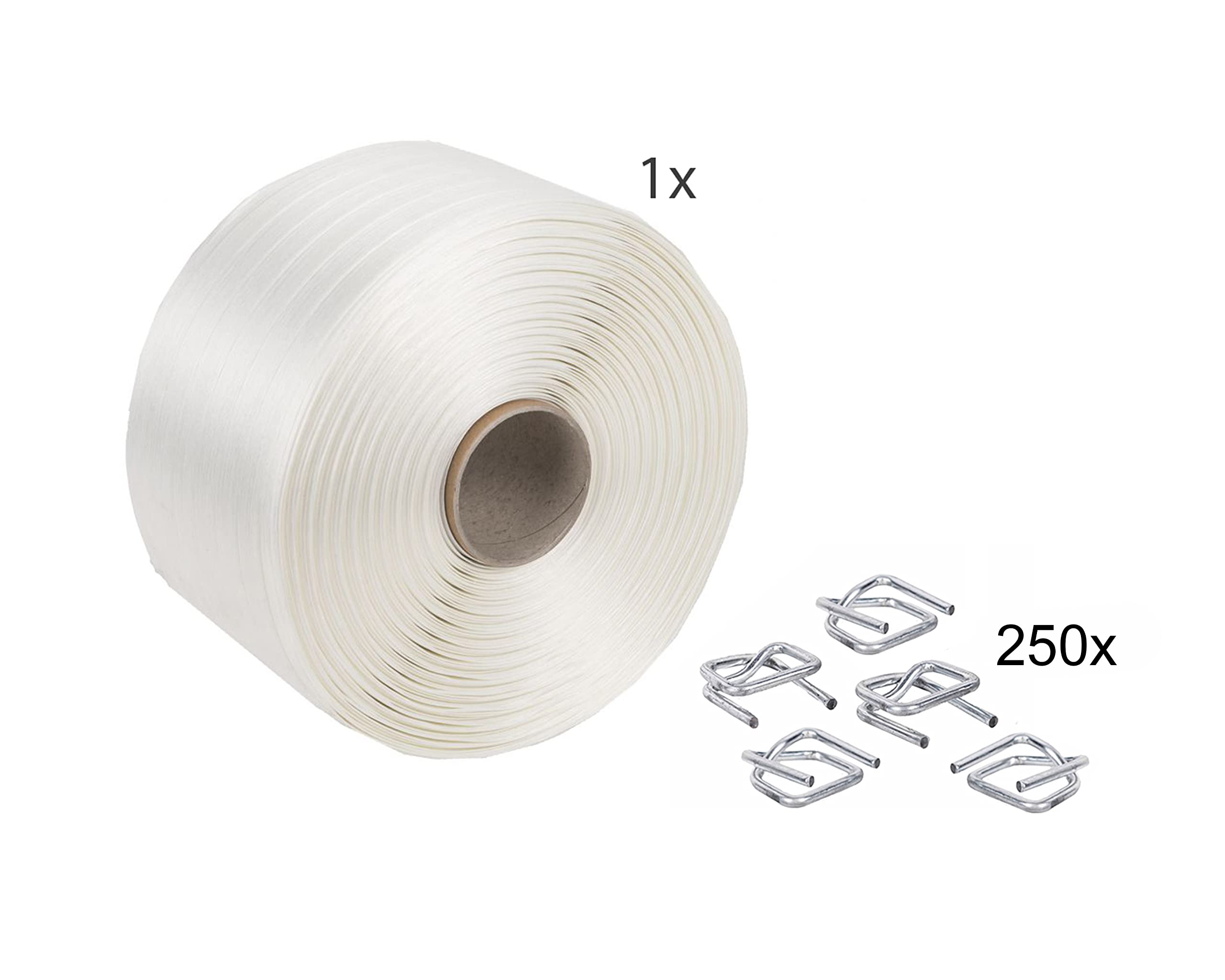 19 mm Textil-Umreifungsband 600 m, 550 kg, Polyesterband für
