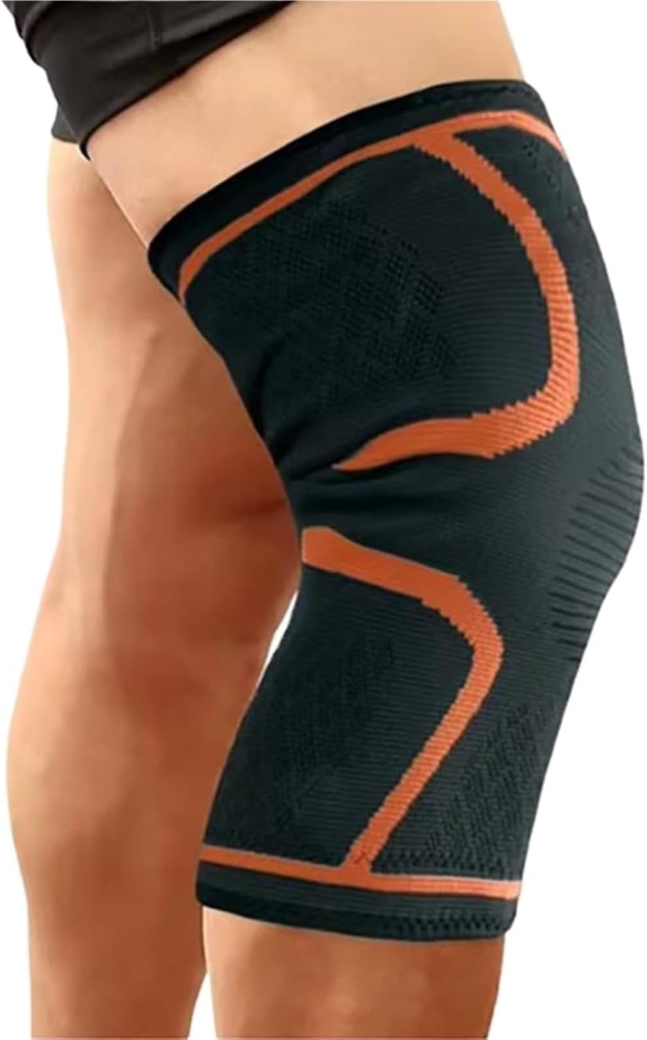 1/2PCS Fitness Running Cycling Knee Support Braces Elastic Sport Compression Knee Pad Sleeve for Basketball Volleyball for Volleyball Football Dance Yoga Tennis Running