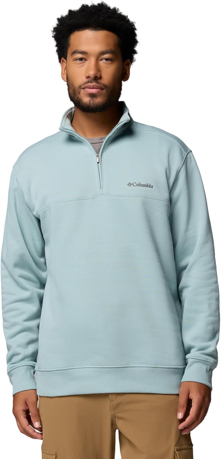 Columbia Men's Hart Mountain II Half Zip Fleece Jacket, Crushed Blue Heather, X-Large