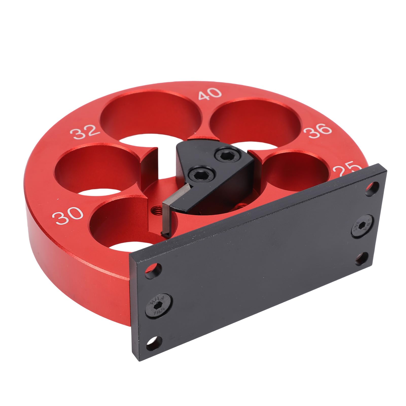 Kit Maschiatore per Legno con Lama in Carburo, Trapano per Tasselli, Foro | Lega di alluminio, 5 dimensioni precise dei fori, compatibile con trapani standard, design portatile