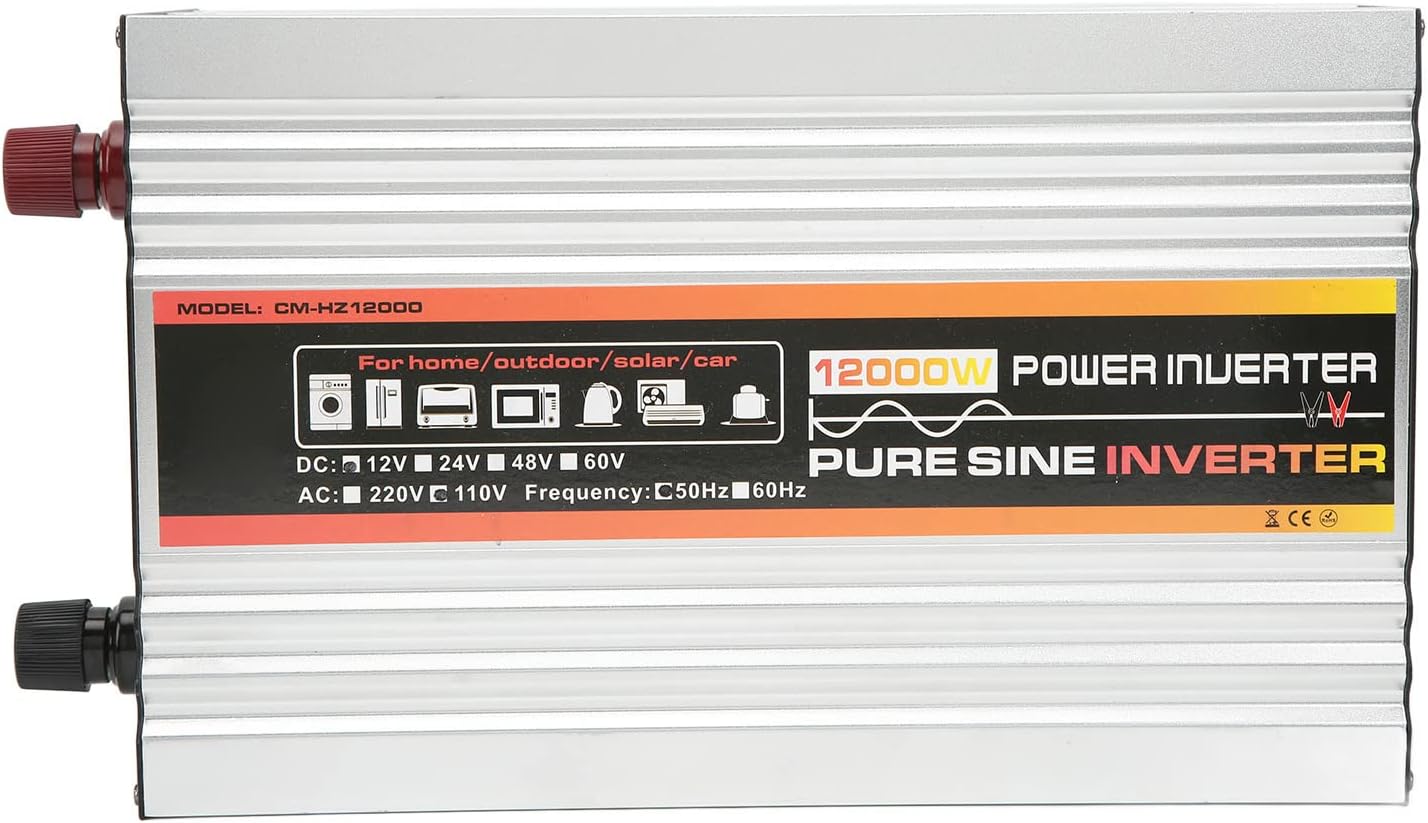 Car Power Inverter, 2000W Pure Sine Wave Inverter 110V