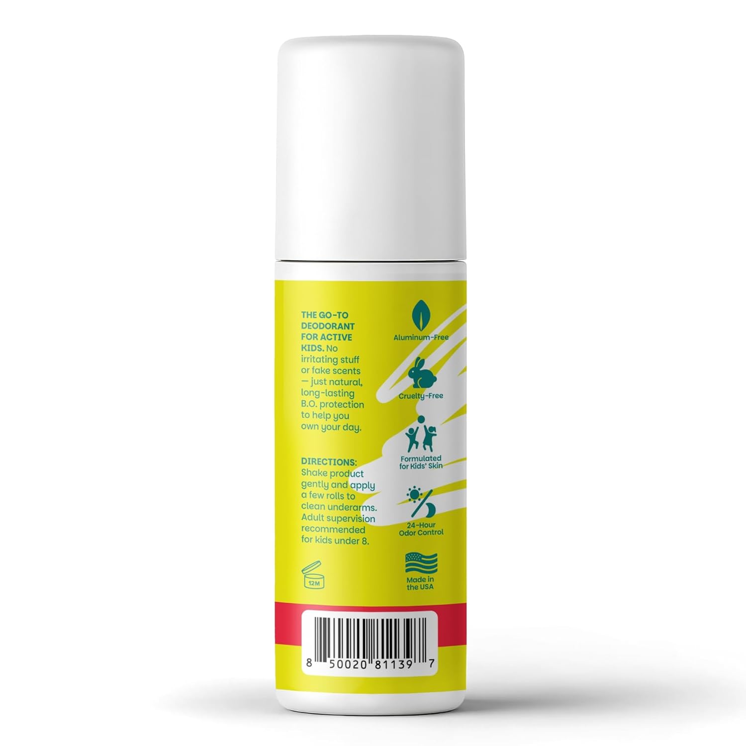 Kobi Deodorant for Active Kids, Teens, Girls, Boys - Natural, Aluminum-Free, Sport Strength - Cherry Kick - Image 6