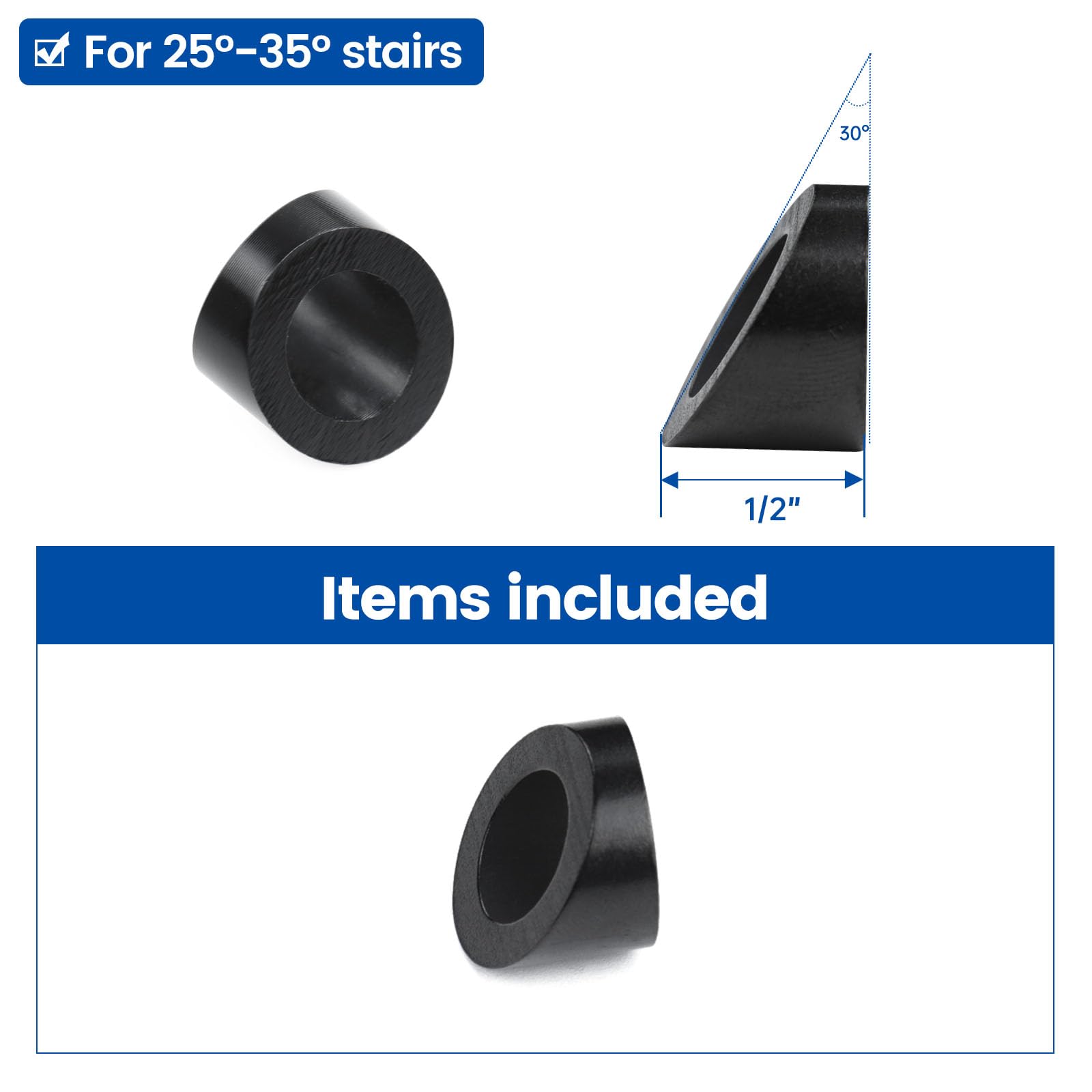 Muzata Cable Railing Washers - 20 Pack -3