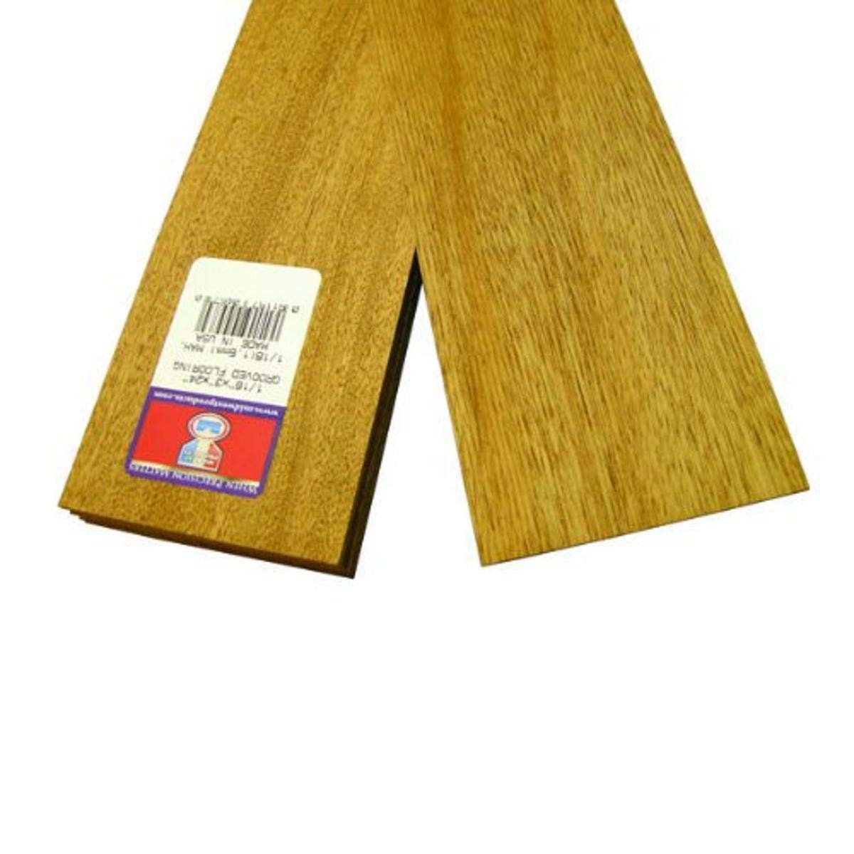 Midwest Products 4573 Scale Lumber Mahogany Flooring, 24x3x.0625 Inches, 0.0625 Spacing
