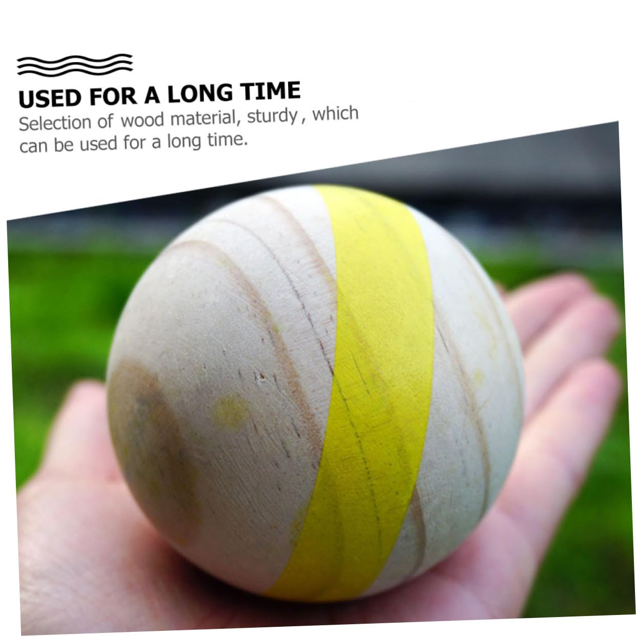 Bocce en Bois 7 Pièces Style Français pour Extérieur et Plage