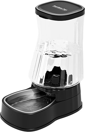 Gardner Pet - Dispensador automático de agua por gravedad para perros, 1.6 galones, 100% libre de BPA, dispensador con filtro de esponja para