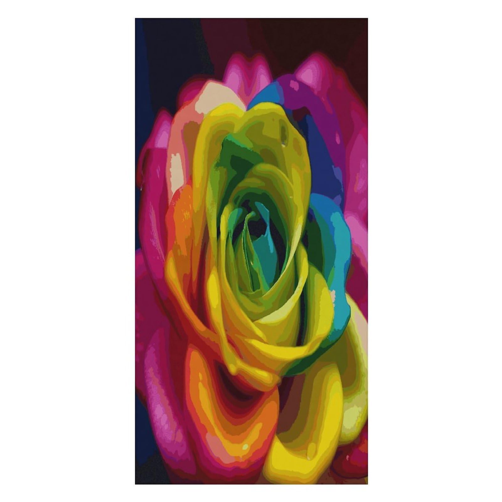 FekiLoot Rainbow Flower Beach Towel Oversized Bath Towel Ultra Soft Pool Towel Cozy Swim Towel Silky Lounge Towel Quick Dry Travel Towel Gentle Absorbent Towel for Adults Women Men