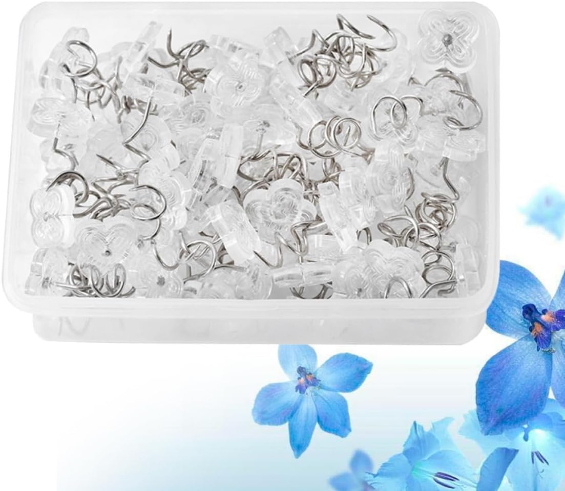 Stainless Steel Bed Skirt Nails ABS 100pcs Flower Shaped