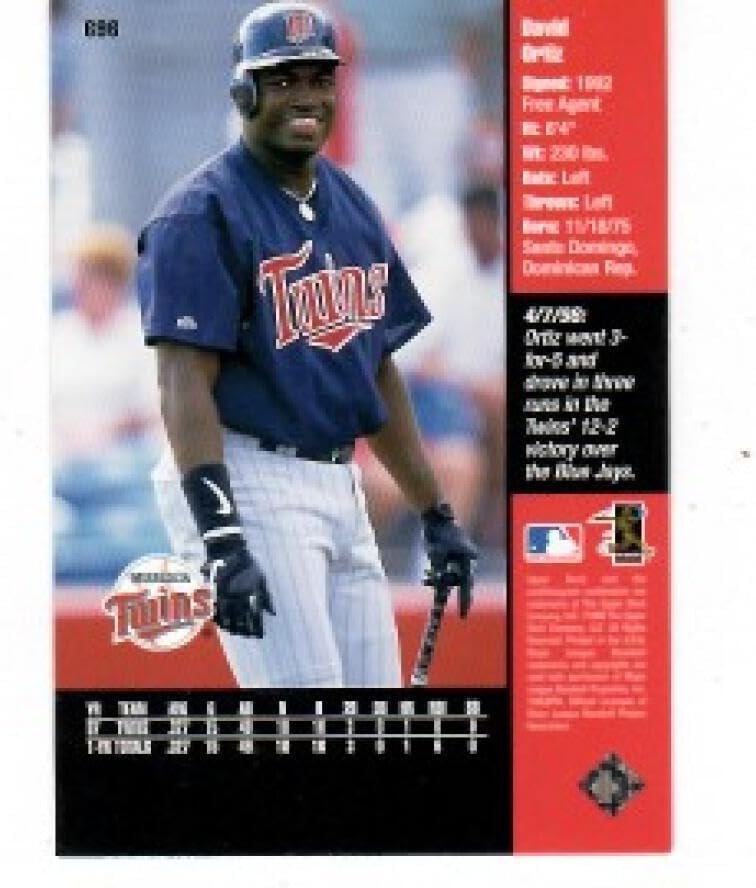 1998 Upper Deck #696 David Ortiz Minnesota Baseball NM-MT