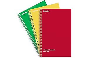 STAPLES 1 Subject Notebook