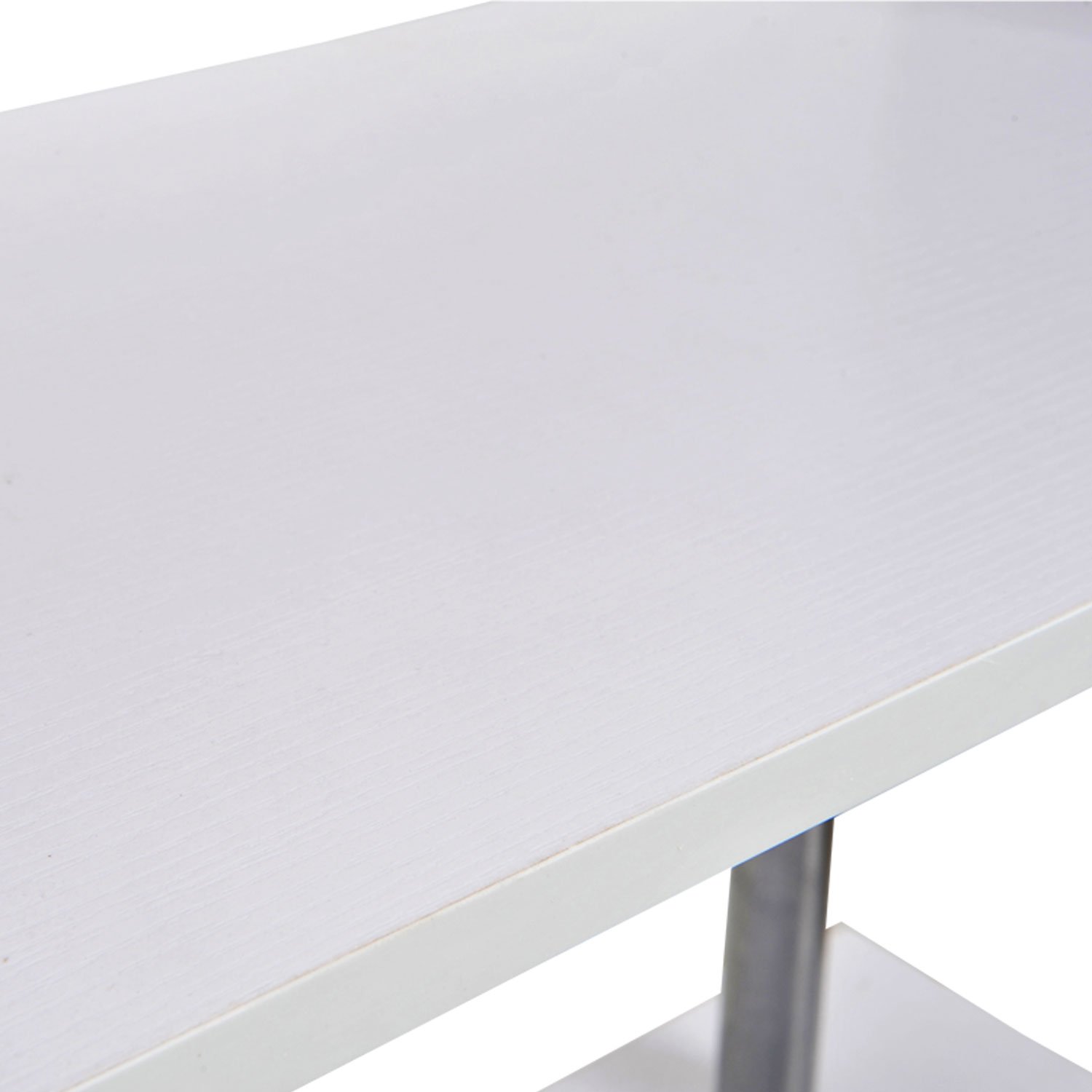 HOMCOM Libreria a 4 Ripiani Design Moderno per Soggiorno 80x30x145cm Bianca | in Legno e Metallo, Libreria Scaffale, per Studio, per Ufficio