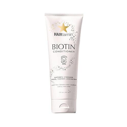 HAIRtamin Acondicionador de biotina, acondicionador rico en vitaminas para un crecimiento saludable del cabello para todo tipo de cabello, seguro