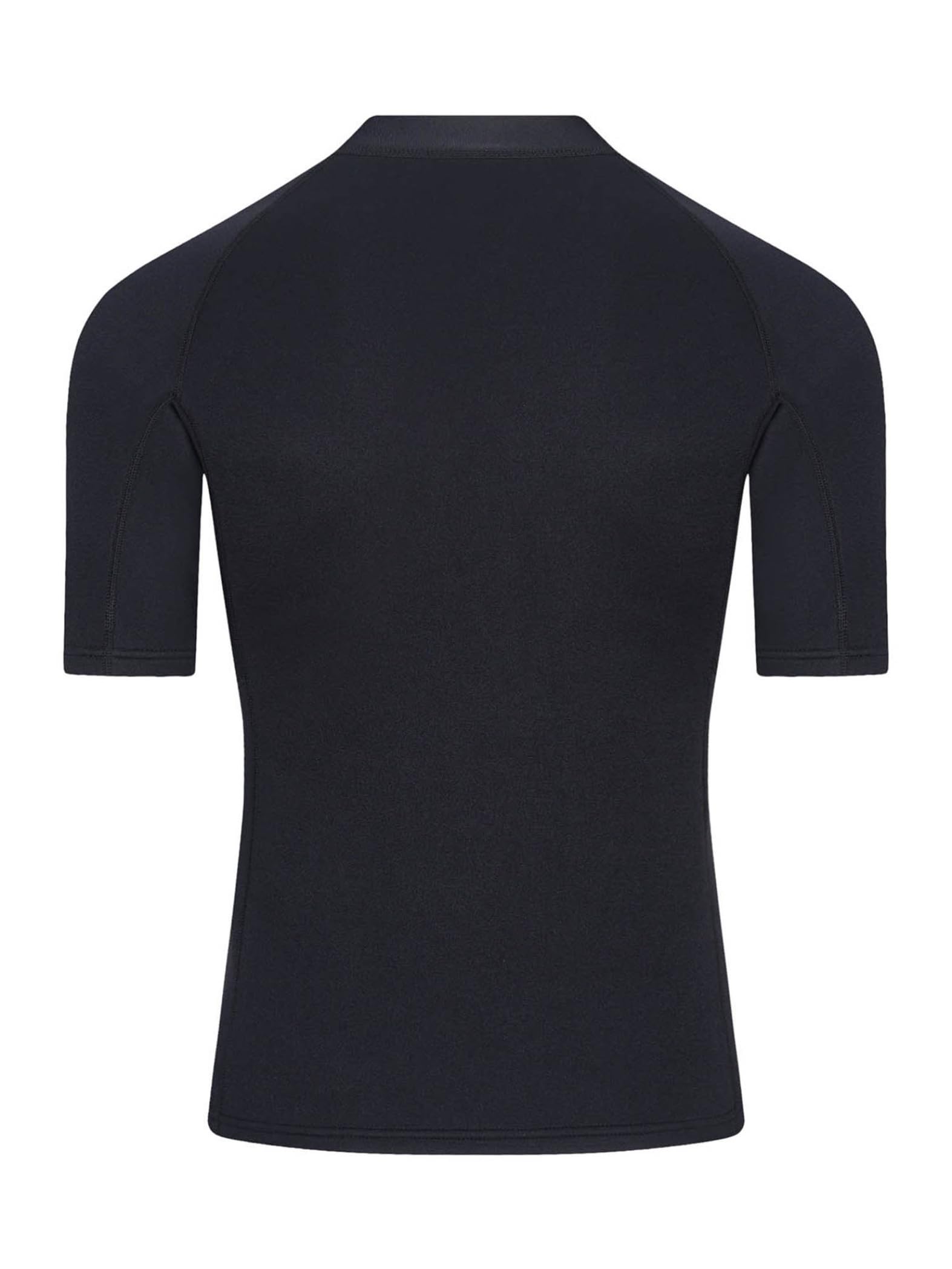 Giacca muta da uomo 2 mm in neoprene Top manica corta giacca in neoprene con cerniera frontale per immersioni surf snorkeling nuoto