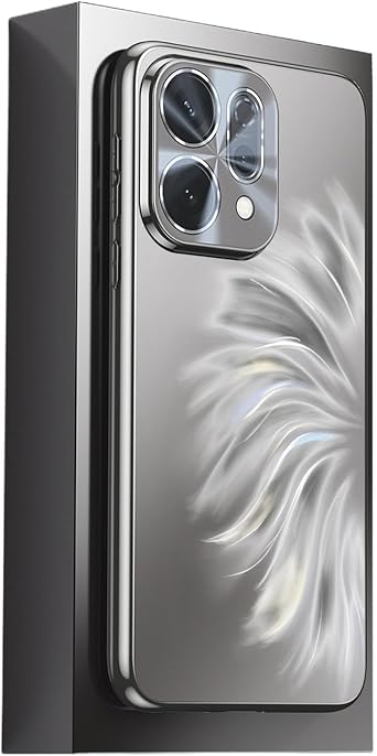 for Oppo Reno 15 Pro Phone Case,Electroplated Soft Edges Lens Full Coverage Drop Protection Shockproof Protective Case Cover Compatible with Oppo Reno 15 Pro Gray