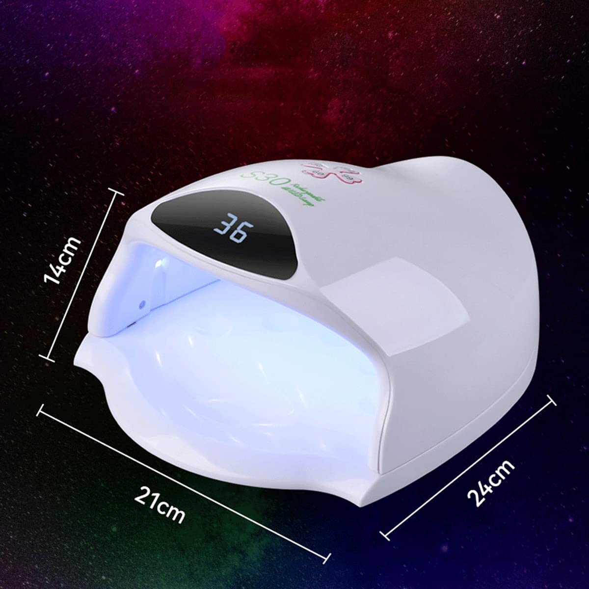 Lampa do paznokci Suszarka do paznokci 80 W Lampa LED UV do paznokci Bezprzewodowy Profesjonalny Akumulator Lampa UV LED do paznokci z 3 ustawieniami timera do manicure i pedicure