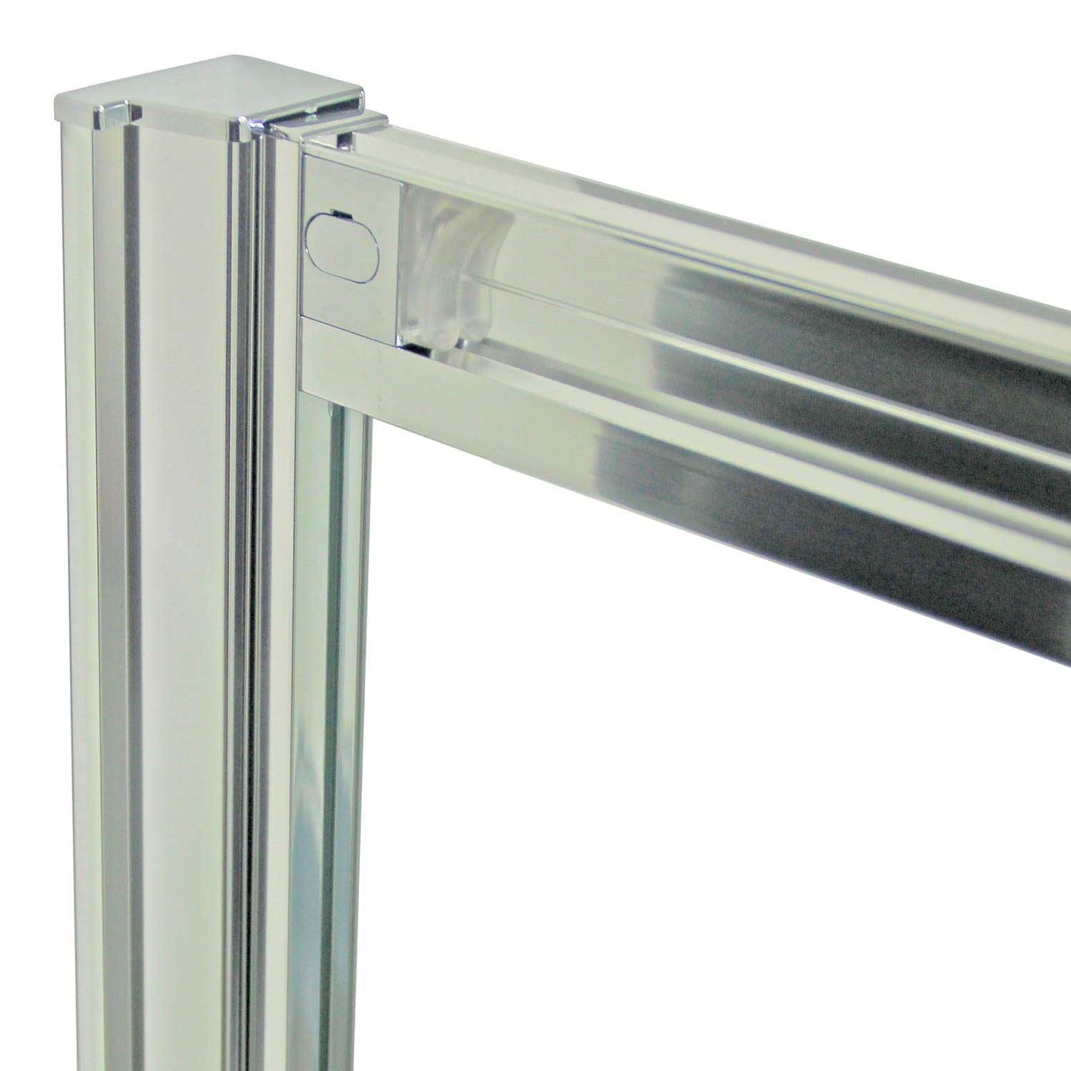 Box Doccia Angolare 80x80 cm 1 Anta a Libro in Cristallo Opaco 4mm H198 Fyn Duo