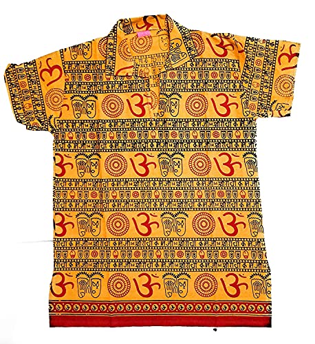Image of Boys Om Printed T-Shirts /Kurta 100% Cotton Made in India